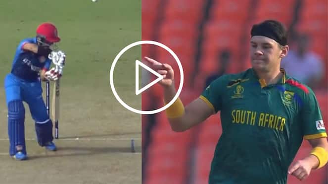[Watch] Gerald Coetzee's Clever Pacy Delivery Sinks Afghanistan At Ahmedabad